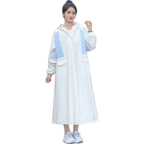 Imperméable EVA réutilisable poncho de pluie portable pour adultes XXL voyage vélo randonnée (1/5)