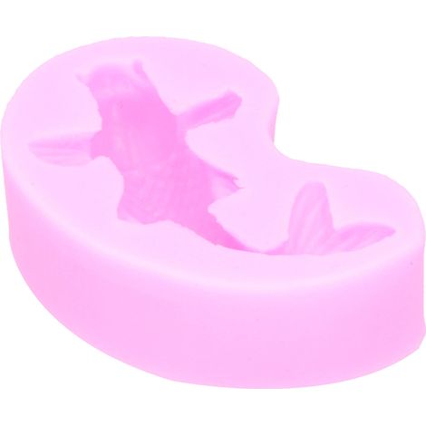 DIY-Goldfischform aus flüssigem Silikon für Fondant, Kuchen, Schokolade, Dekoration, rosa (1/5)