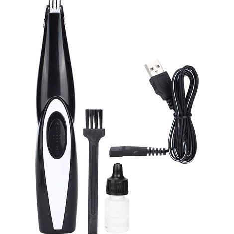Outil de toilettage électrique mini pour chats et chiens - Trimmer pieds professionnel noir (1/5)