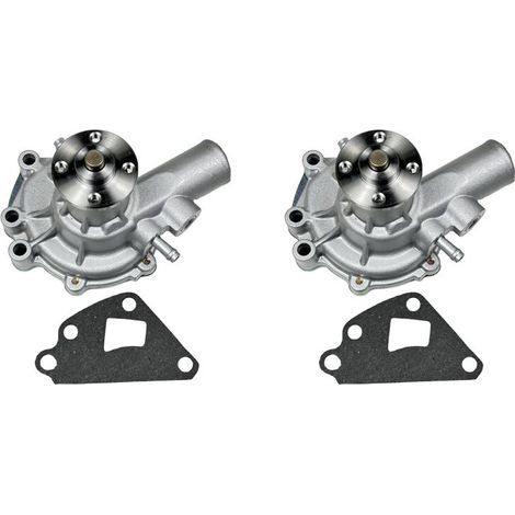 Dos bombas de agua (6213-610-004-2F) aptas para motores de tractor Isesaki SF200, SF230, SG153, SG173, TF317 y TF321.