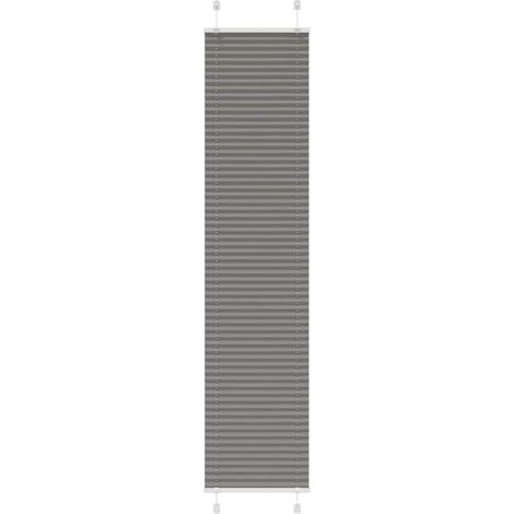 Plissee Anthrazit 50x200 cm Stoffbreite 49,4 cm Polyester