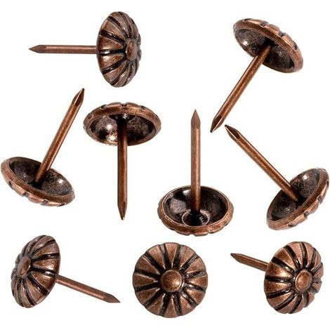 100PCS Clous de tapisserie d'ameublement pour décoration, clous de tapisserie d'ameublement pour meubles bricolage décoratif (1/3)