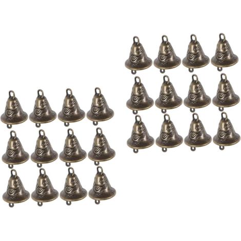 40 Pièces Petite Cloche De Cheval Artisanat De Cloches De Noël en Bronze Cloche De Décor De Festival De Noël Cloches De Chèvre Miniature Cuivre Alliage De Zinc Ancien Poupée Dîner (1/5)