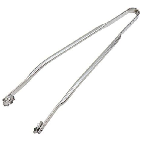 QORVA-Pince Barbecue INOX à roulettes - 30cm - pour Cuisine, Barbecue et plancha - Qualité Professionnelle - Fabriqué en France