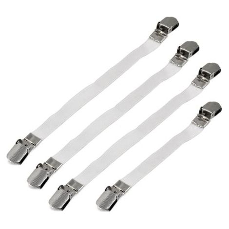 BUNTHAUS Fixations pour Housse de Planche à Repasser en Fer Blanc, 4 pièces Clips pour Housse de Planche à Repasser, draps et nappes (1/5)