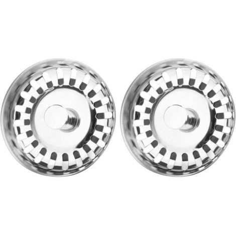 Bouchon Evier Cuisine, Filtre Évier Cuisine, Evier 80mm, Bouchon Evier Cuisine Inox, Filtre Bouchon Crépine d'Évier