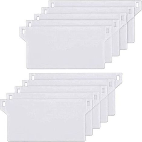 10-pack California Vertical Blind Weight Plates, 127 mm Vertical Blind Weight Plate, white spare part MUMU (1/4)