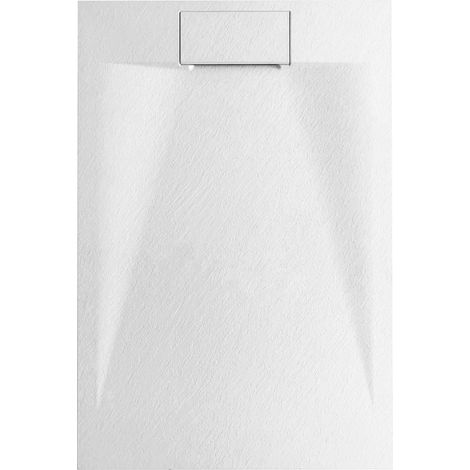 Soho SMC Duschwanne SlimLine – nur 35 mm flach, modern & robust:Weiß, 140x80 cm (1/4)