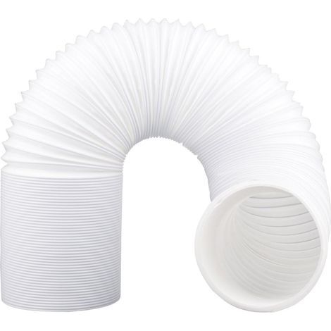 Tuyau d’Évacuation 130 mm 3 m PVC Flexible pour Climatiseur Mobile, Sèche Linge, Hotte, Rallonge (1/5)