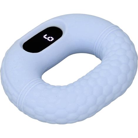 Anneau de renforcement de la main en silicone pour l'entraînement musculaire, force réglable, avec compteur de présence (bleu) (1/5)