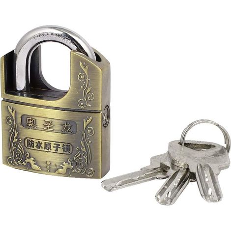 New Lon0167 Alliage En vedette mobilier placard efficacité fiable rangement Sécurité Cadenas 61x40x18mm avec Clés(id:917 b3 58 244)
