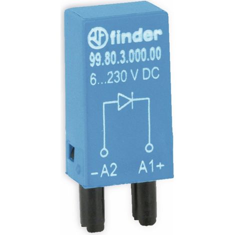 FINDER Steckmodul / Freilaufdiode, 99.80.3.000.00, für Serie 94, 95