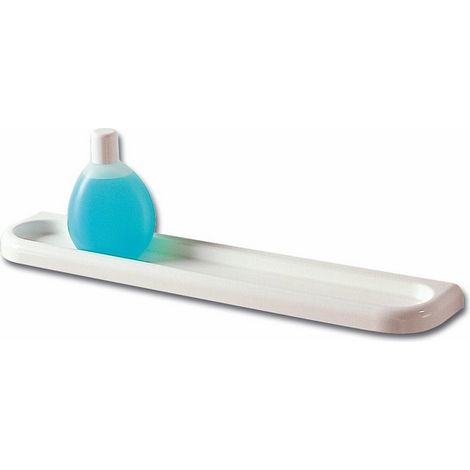 Mensola per Bagno in Durolite Bianco 56x11 cm