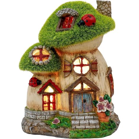 Lampe Décorative Champignon Solaire - Résistant Aux Intempéries - Pour Jardin Terrasse Balcon - 1 Pièce (1/5)