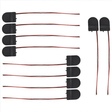 10 supports de pile bouton CR2032 avec couvercle (1/5)