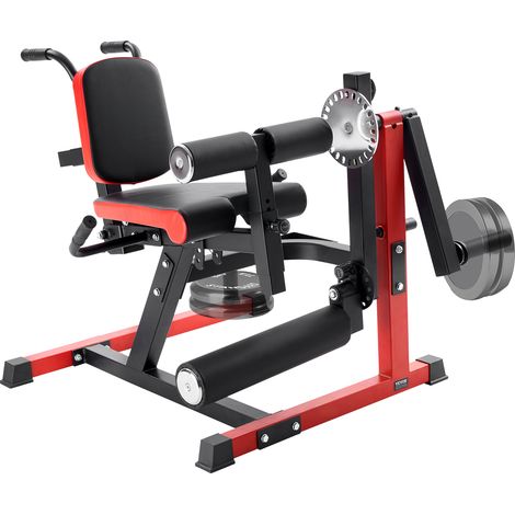 VEVOR Macchina per Gambe da Seduti, Estensione Rotatoria per le Cosce, Attrezzatura Regolabile per Esercizi Speciali per Corpo, Panca per Allenamento Pesante per Palestra Capacita 249,5 kg