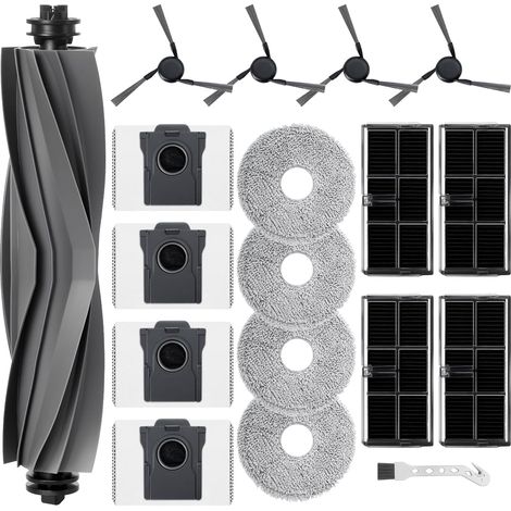 AQUATECHNICK - Kit d'accessoires pour Mova E40 Ultra — brosses principales, latérales et filtres, rendement de nettoyage durable (1/5)