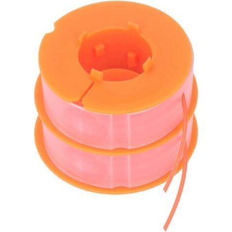 2pcs Ligne de Bobine de Débroussailleuse, Ligne de Bobine de Tondeuse à Gazon Remplacement D'accessoires de Tondeuse en Nylon Adaptés pour Bosch Art 30 Art 30FA(Orange) (1/5)