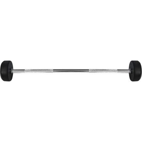 Bilanciere rivestito in gomma da 30 kg per l'allenamento della forza (1/5)