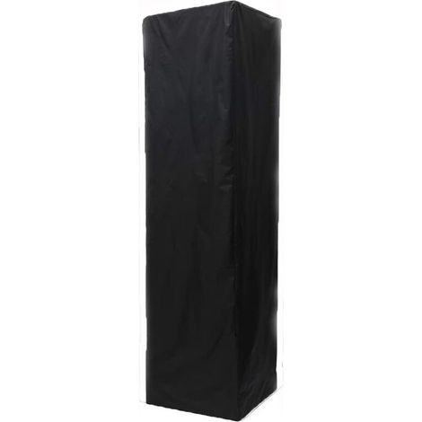 Housse pour Parasol Chauffant Housse De Chauffeterrasse La Fermeture À Glissière Imperméable Couvre La Couverture De Chauffage Standup Étanche 2215361cm Noir (1/5)