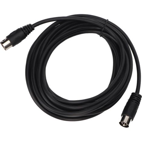 Câble DIN 8 broches mâle-mâle, flexible et haute précision, pour connexion audio, longueur 5 mètres (16.4 pieds) (1/5)