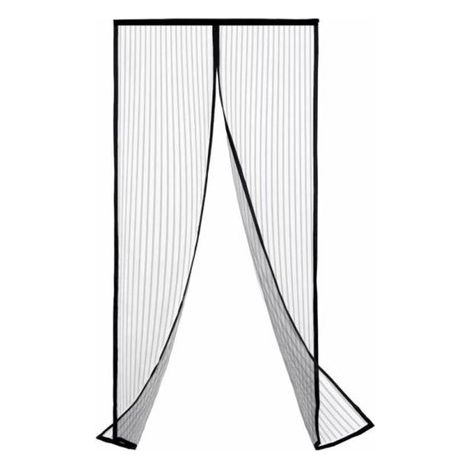 Mosquitera magnética para puerta - Negra - 110 x 200 cm (1/5)
