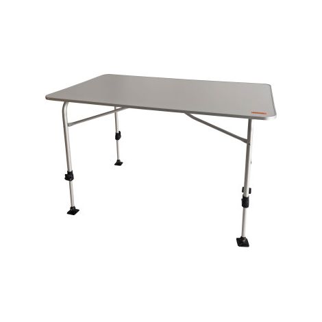 Table de camping 4 personnes – Pieds réglables – Dimensions 115 x 68 x 55/75 cm – Charge max 30 kg – Pliable pour transport facile – Soplair
