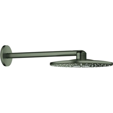 Grohe Rainshower SmartActive 310 Kopfbrauseset, rund, horizontaler Brausearm 430mm, 2 Strahlarten, Satin Graphite, 26475MG0 (1/3)