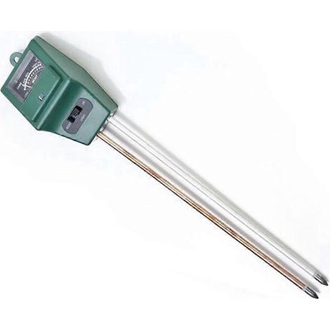 3-in-1 Boden-pH-Meter, Wasserfeuchtigkeitsmesser, Sonnenlichttester, Pflanzen- und Blumenanalysator für Hydrokultur, Garten