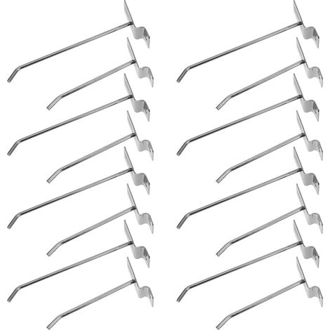 crochets métalliques pour panneaux perforés de 10 et 15 cm (1/5)