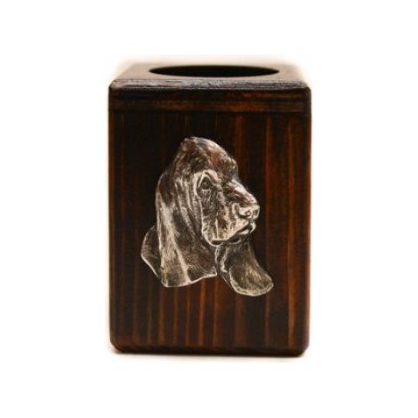 Bougeoir Chien - Bois De Pin - Alliage ZnAl Argenté - Pour Bougie Chauffe-Plat - Trou 5 Cm - 1 Pièce (1/5)