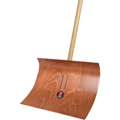 IDEAL Schneeräumer 350x550 a. Preßholz m. Hartholzstiel (1/2)