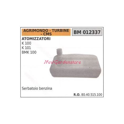 Serbatoio carburante AGRIMONDO motore atomizzatore K 100 101 BMK 100 012337