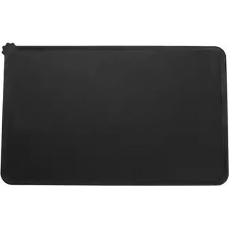 pair Tapis de table pour gamelle d'animal de compagnie - Coussin pour chien - Tapis de table pour animaux de compagnie - Tapis de table noir pour animaux de compagnie - Tapis de table en silicone noir (1/4)