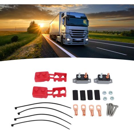Disjoncteur à réarmement automatique 12-24 V CC avec boulons de fixation et 4 borniers. Convient aux chargeurs de batterie, camions, bus, véhicules électriques, moteurs de voiture et accessoires autom (1/5)