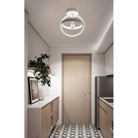 TRADE SHOP - Lampadario Led 22w Cerchio Plafoniera Pendente Soffitto Luce 4000k 3000k 6500k Pn-02b - -Bianco Freddo      -