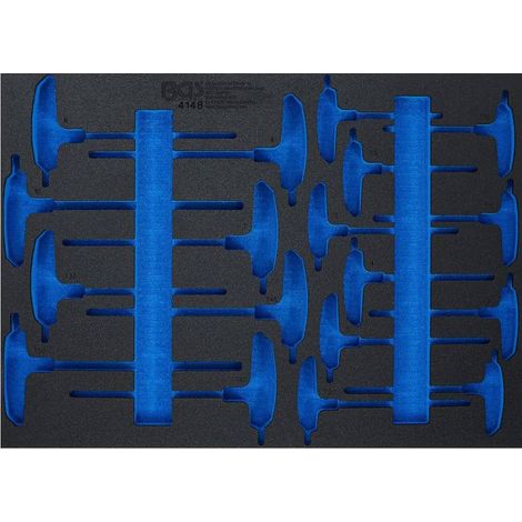 Insert de Servante d Atelier 3/3 Vide - 41 x 570 x 41 mm - Compatible Servante 4148 - Organisation Optimale - D-Work