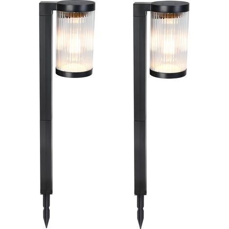 Set Mit 2 Solar Erdspießleuchten BEAMLIT h58cm (1/3)