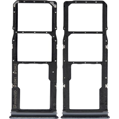 Vassoio per scheda SIM per Samsung Galaxy A9, nero (1/3)