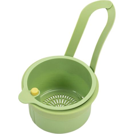 1 Panier égouttoir, conception suspendue, filtre fin, anti-bouchon, facile à nettoyer, pour évier de cuisine (1/5)