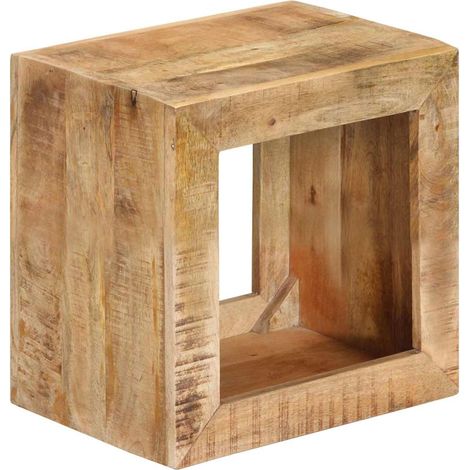 Tabouret Chaise de bar Tabouret de bar - 40x30x40 cm Bois de manguier solide BV508354 - BonneVie (1/5)