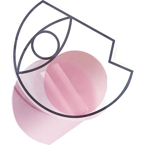 Nouvel ornement créatif pour bureau en acrylique, vase géométrique transparent et coloré en acrylique, vase moderne et simple, lune rose. (1/5)