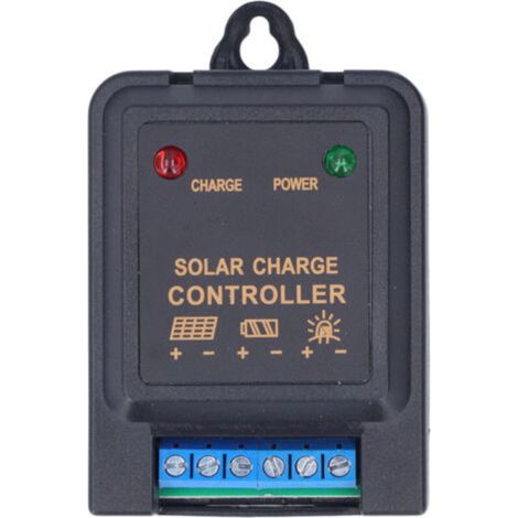 Controlador de carga solar Crezuo, regulador de descarga de batería de 6V 12V 3A para iluminación-Crezuo