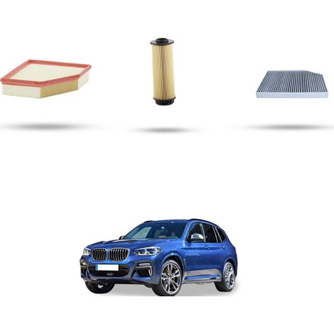 Kit tagliando 3 filtri compatibile con Bmw x3 (G01,F97) M40 ix 285kw dal 2019 (1/5)