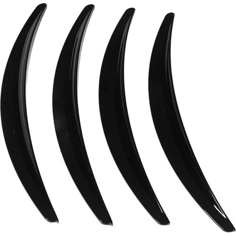 Lot de 4 élargisseurs d'ailes de rechange à surface lisse et résistante aux rayures pour Tesla Model 3 2017-2022, noir cuit au four (1/5)