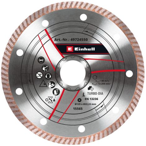 kwb by Einhell Winkelschleifer-Zubehör Diamant-Trennscheibe dünn 125x1,2 (1/3)