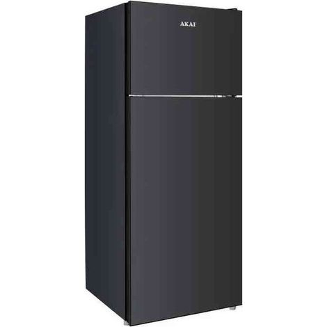 Frigorifero Akai Doppia porta Classe E colore Vetro/Nero GLASS242BK-L