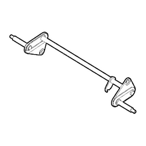 Axe de liaison roues avant tondeuse Stiga - Alpina - Mountfield - GGP - 381302937/1