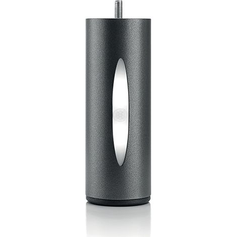 BELLECOUR LITERIE Pied de lit cylindrique lumineux Noir Hauteur 16 cm (vendu à l'unité) (1/4)