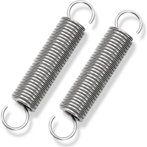 Ressort de Traction 90mm Ressorts de Tension avec Crochets Ressorts en Acier Inoxydable Diamètre du Fil 2mm Diamètre Extérieur 16mm Force 8,8KG 2 Pièces (1/5)